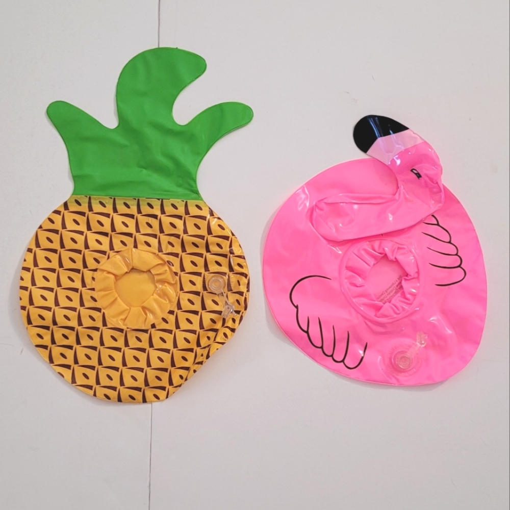 NWOT Inflatable🦩🍍drink floaties